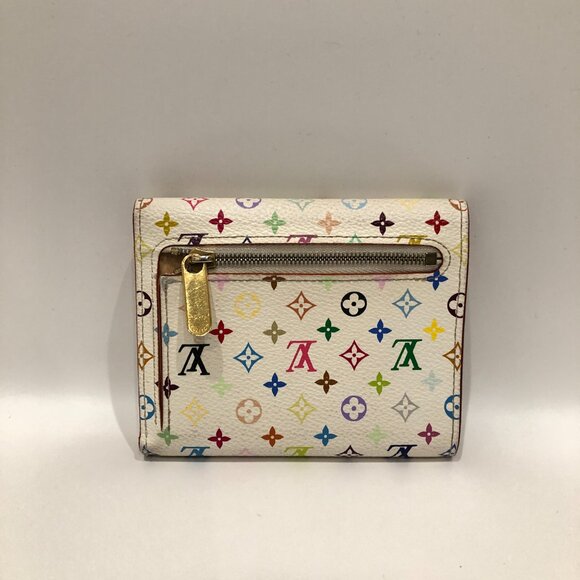 【18MK】Louis Vuitton White Multicolor Koala Wallet sku#85483 (gently used) - Picture 3 of 13